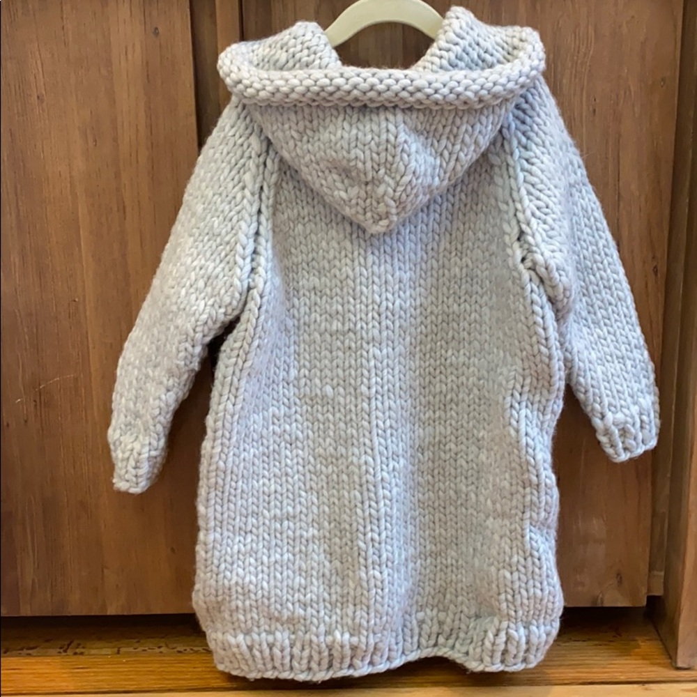 NWT softest coziest hand knit sweater coat - Picture 3 of 3